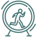 running in a treadmill getting nowhere